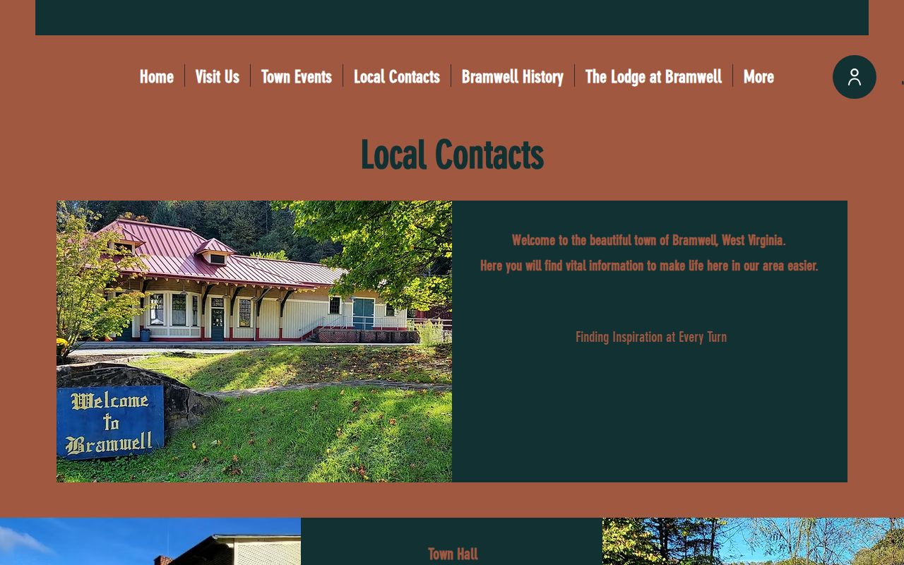 Official Bramwell Town Hall contact source for Bramwell court docket requests